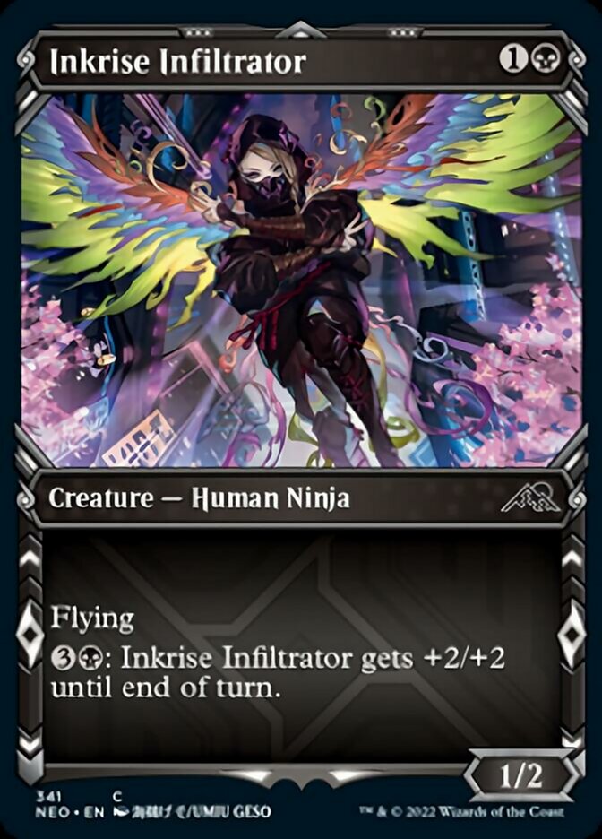 Inkrise Infiltrator (Showcase Ninja) [Kamigawa: Neon Dynasty] | I Want That Stuff Brandon