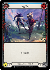 Leg Tap (Blue) [U-WTR103] (Welcome to Rathe Unlimited)  Unlimited Rainbow Foil | I Want That Stuff Brandon