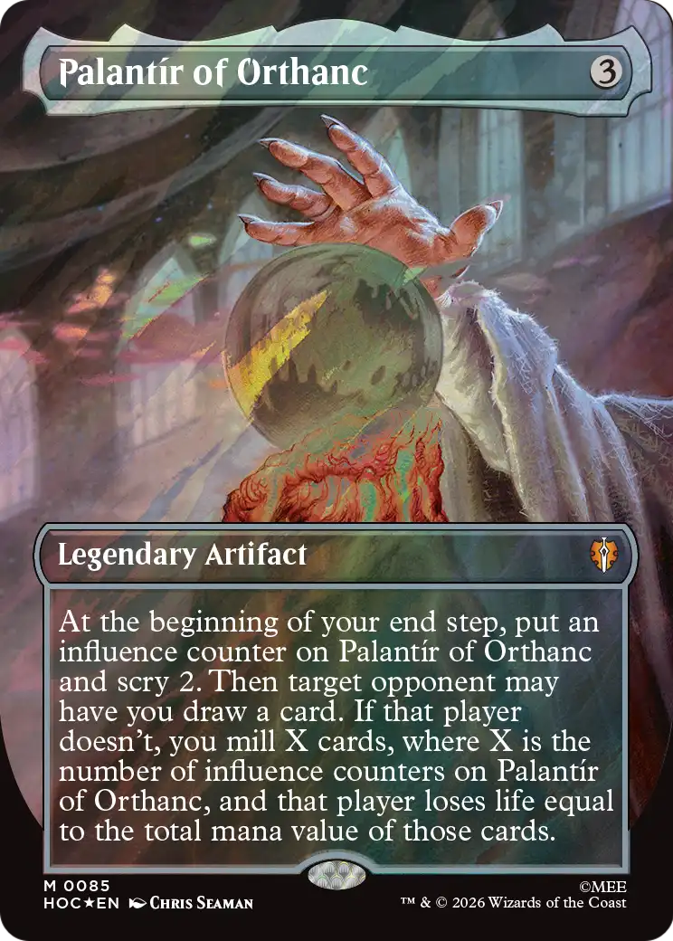Palantir of Orthanc (Borderless) (Surge Foil) [The Hobbit: Eternal-Legal] | I Want That Stuff Brandon