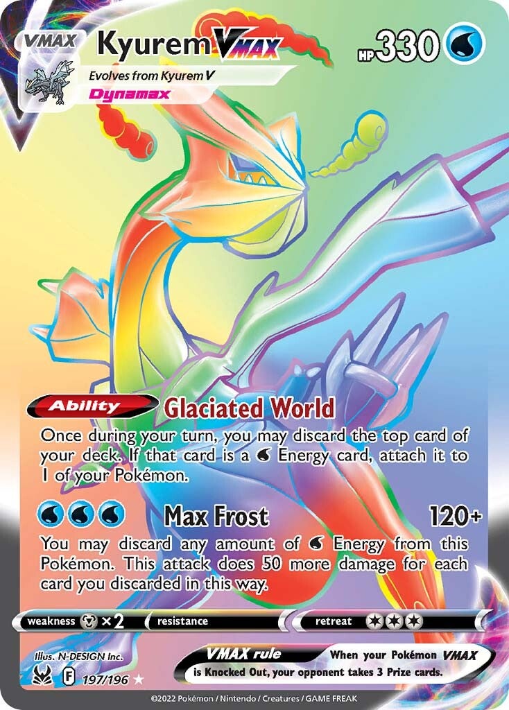 Kyurem VMAX (197/196) [Sword & Shield: Lost Origin] | I Want That Stuff Brandon