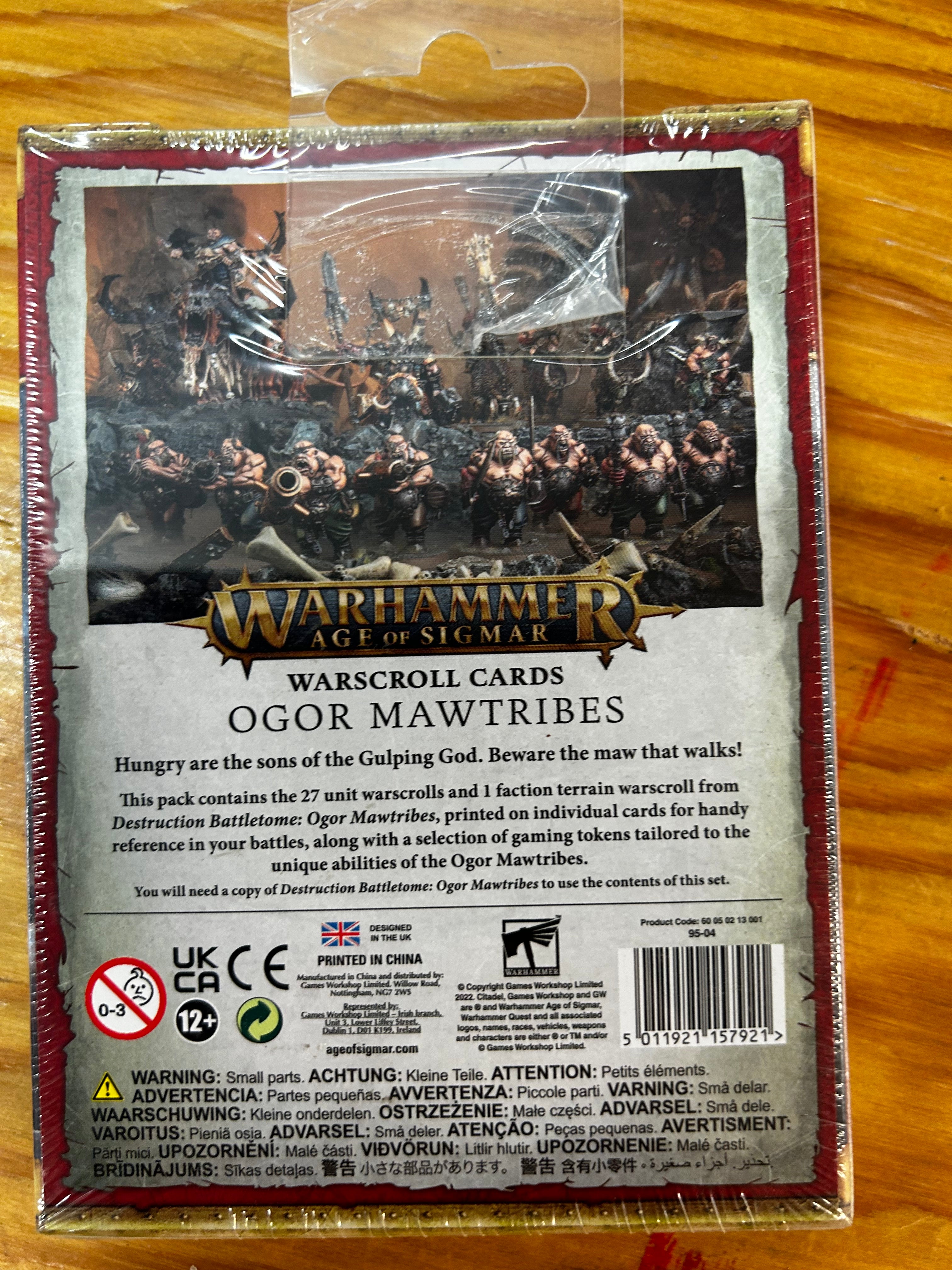 Warhammer Age of Sigmar - Ogor Mawtribes Warscroll Cards | I Want That Stuff Brandon