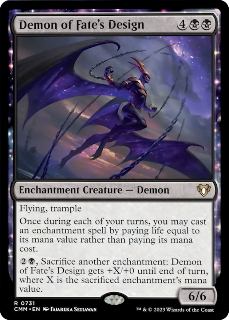 Demon of Fate's Design [Commander Masters] | I Want That Stuff Brandon