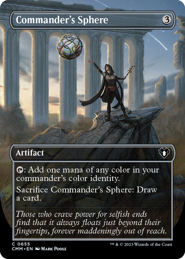 Commander's Sphere (Borderless Alternate Art) [Commander Masters] | I Want That Stuff Brandon