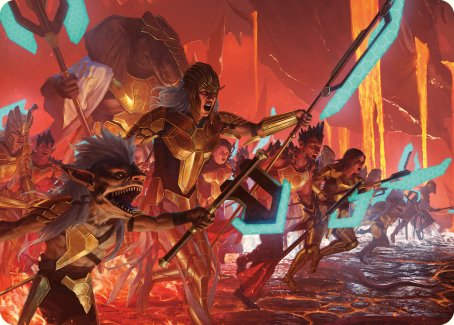 Roar of Resistance Art Card [Phyrexia: All Will Be One Art Series] | I Want That Stuff Brandon
