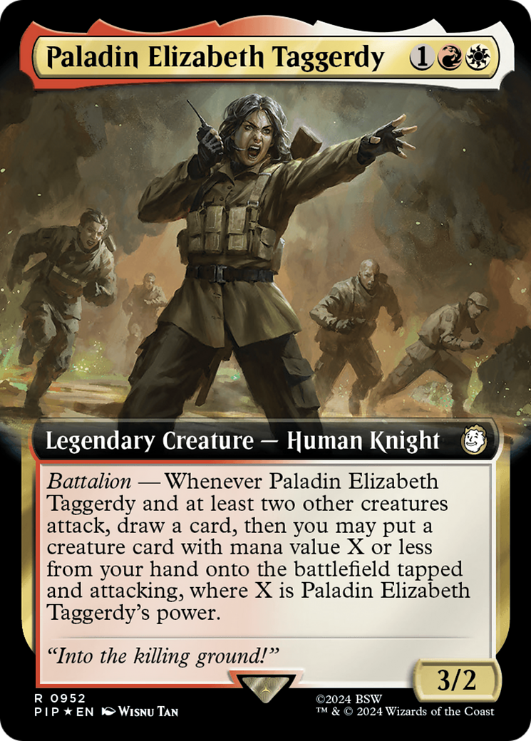 Paladin Elizabeth Taggerdy (Extended Art) (Surge Foil) [Fallout] | I Want That Stuff Brandon