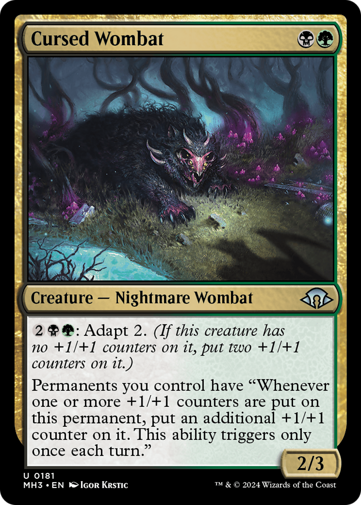 Cursed Wombat [Modern Horizons 3] | I Want That Stuff Brandon