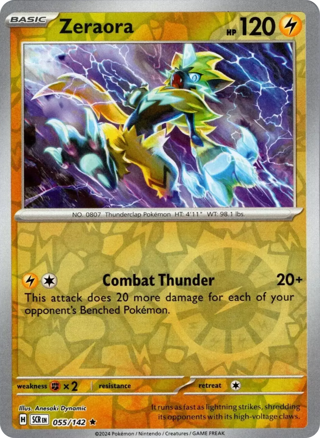 Zeraora (055/142) [Scarlet & Violet: Stellar Crown] | I Want That Stuff Brandon