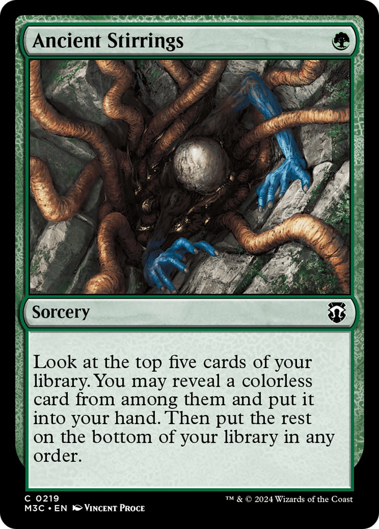 Ancient Stirrings (Ripple Foil) [Modern Horizons 3 Commander] | I Want That Stuff Brandon