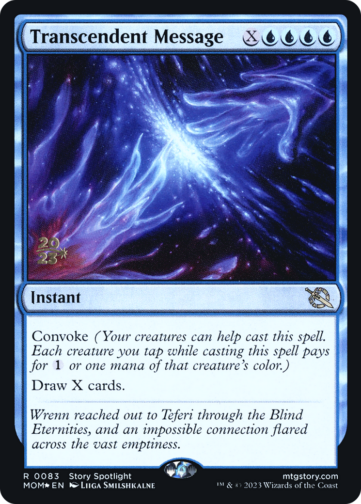 Transcendent Message [March of the Machine Prerelease Promos] | I Want That Stuff Brandon