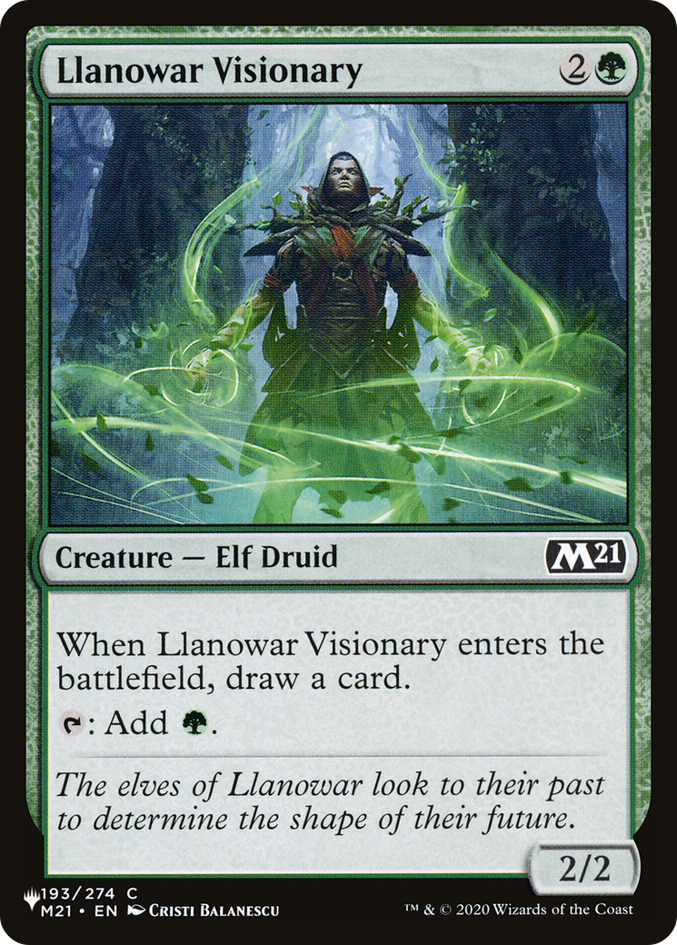 Llanowar Visionary [The List Reprints] | I Want That Stuff Brandon