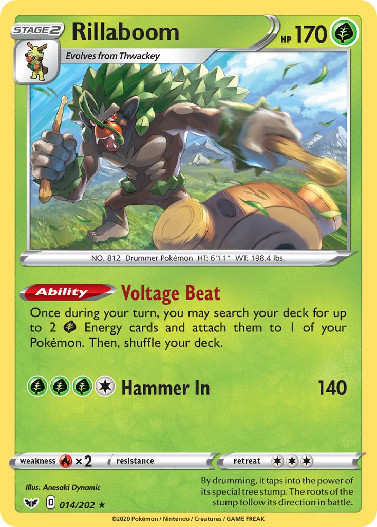 Rillaboom (014/202) (Theme Deck Exclusive) [Sword & Shield: Base Set] | I Want That Stuff Brandon