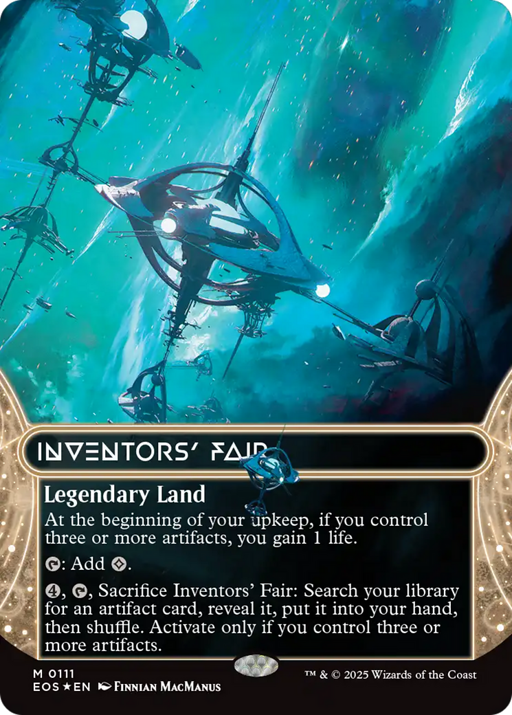 Inventors' Fair (0111) (Borderless) (Galaxy Foil) [Edge of Eternities: Stellar Sights] | I Want That Stuff Brandon