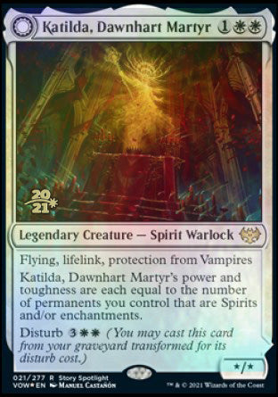 Katilda, Dawnhart Martyr // Katilda's Rising Dawn [Innistrad: Crimson Vow Prerelease Promos] | I Want That Stuff Brandon