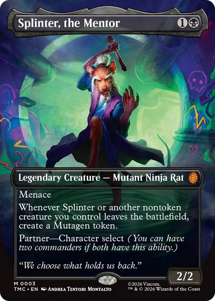 Splinter, the Mentor (Borderless) [Teenage Mutant Ninja Turtles Commander] | I Want That Stuff Brandon