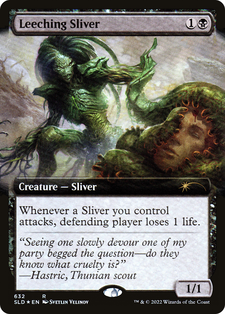 Leeching Sliver (Extended Art) [Secret Lair Drop Promos] | I Want That Stuff Brandon