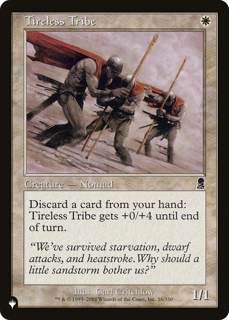 Tireless Tribe [The List Reprints] | I Want That Stuff Brandon