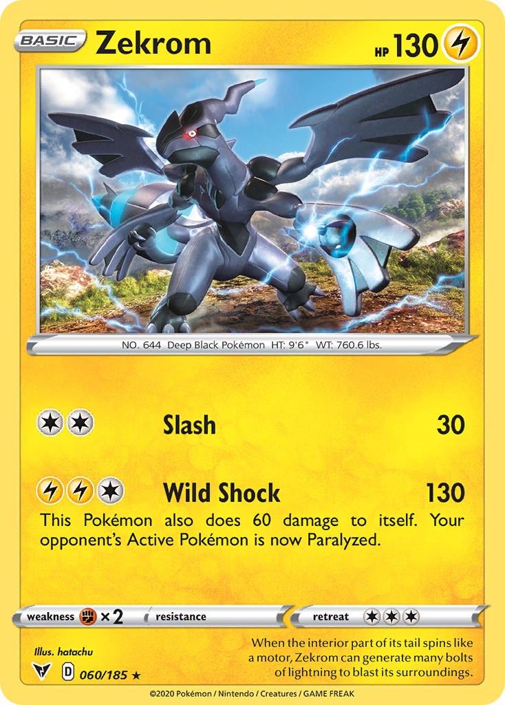 Zekrom (060/185) (Cosmos Holo) [Sword & Shield: Black Star Promos] | I Want That Stuff Brandon