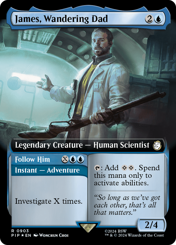 James, Wandering Dad // Follow Him (Extended Art) (Surge Foil) [Fallout] | I Want That Stuff Brandon