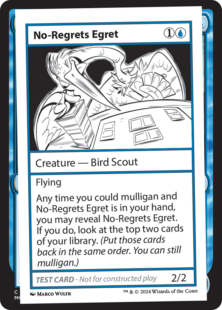 No-Regrets Egret [Mystery Booster 2 Playtest Cards] | I Want That Stuff Brandon