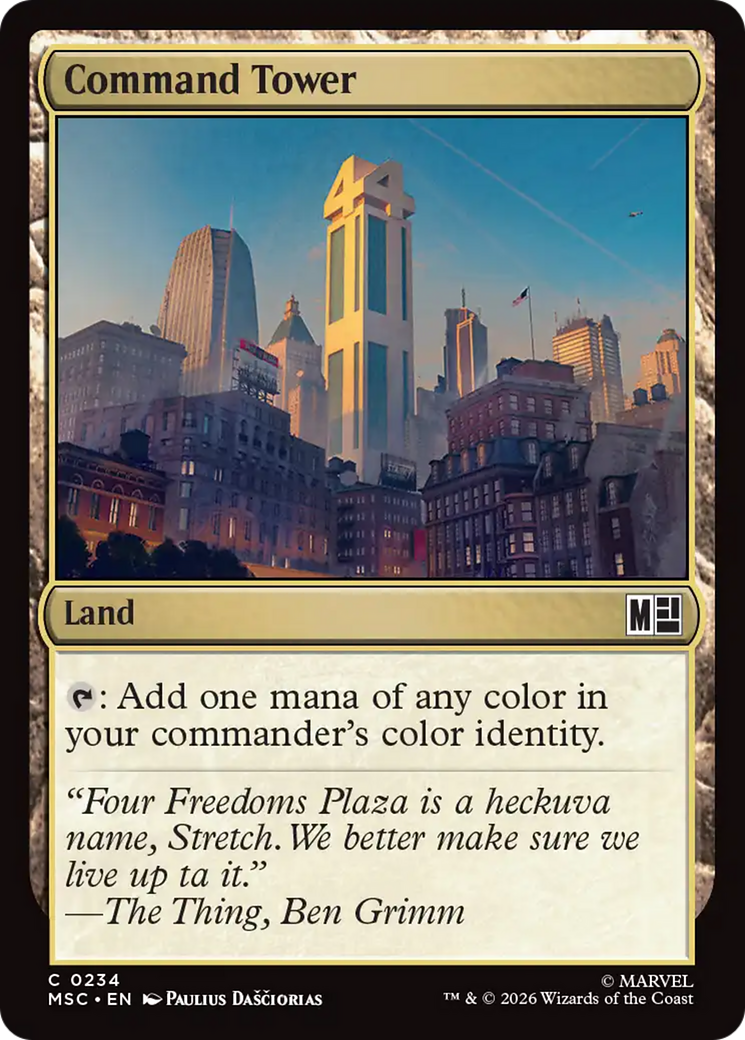 Command Tower (0234) (Surge Foil) [Marvel Super Heroes Commander] | I Want That Stuff Brandon