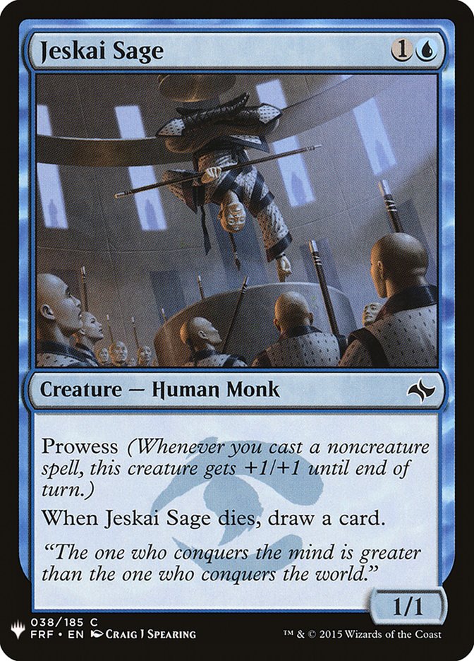 Jeskai Sage [Mystery Booster] | I Want That Stuff Brandon