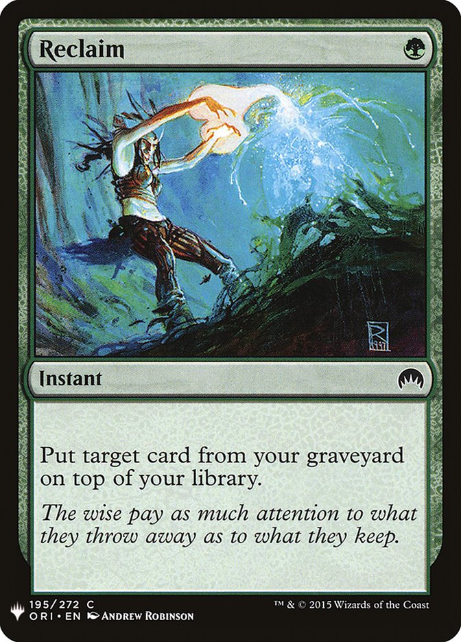 Reclaim [Mystery Booster] | I Want That Stuff Brandon
