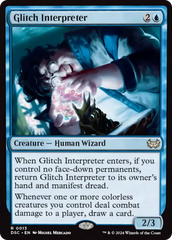 Glitch Interpreter [Duskmourn: House of Horror Commander] | I Want That Stuff Brandon