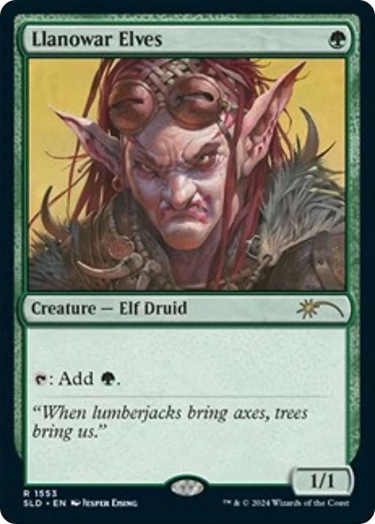 Llanowar Elves (1553) [Secret Lair Drop Series] | I Want That Stuff Brandon