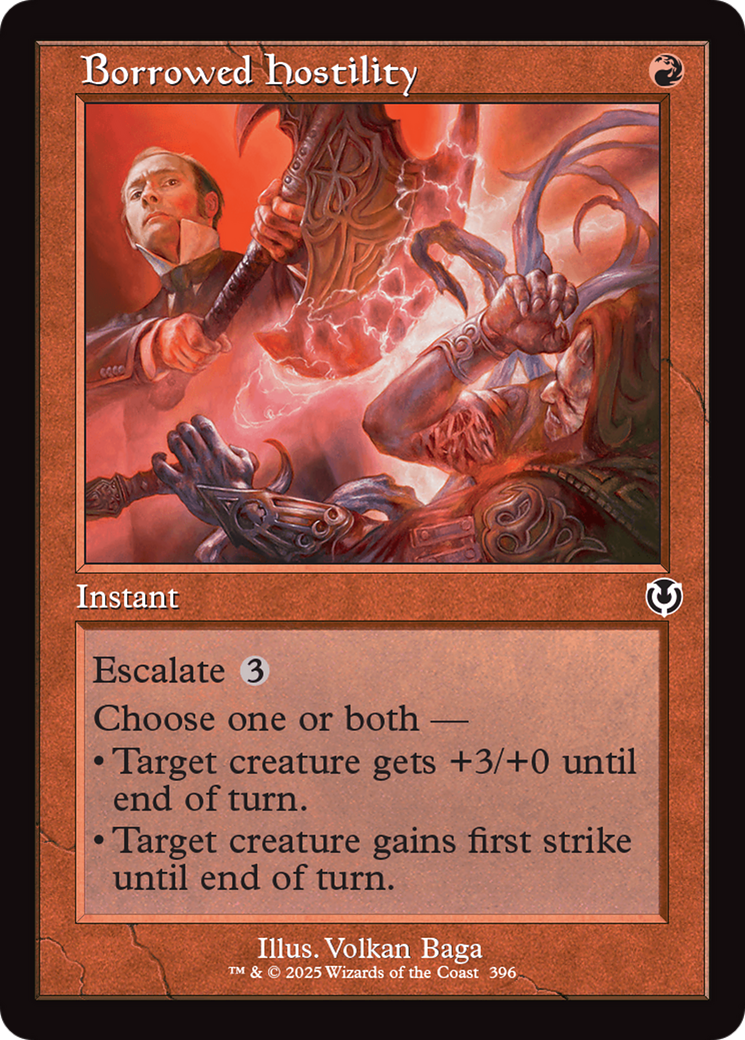 Borrowed Hostility (Retro Frame) [Innistrad Remastered] | I Want That Stuff Brandon