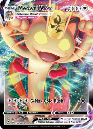 Meowth VMAX (SWSH005) (Jumbo Card) [Sword & Shield: Black Star Promos] | I Want That Stuff Brandon