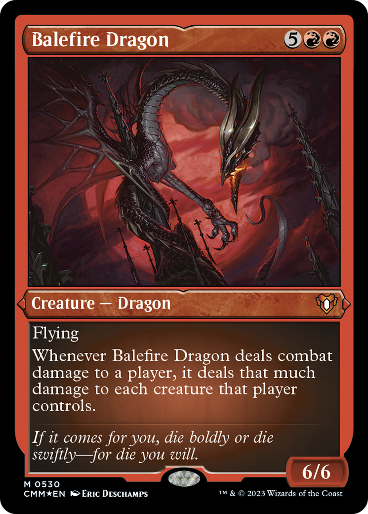 Balefire Dragon (Foil Etched) [Commander Masters] | I Want That Stuff Brandon