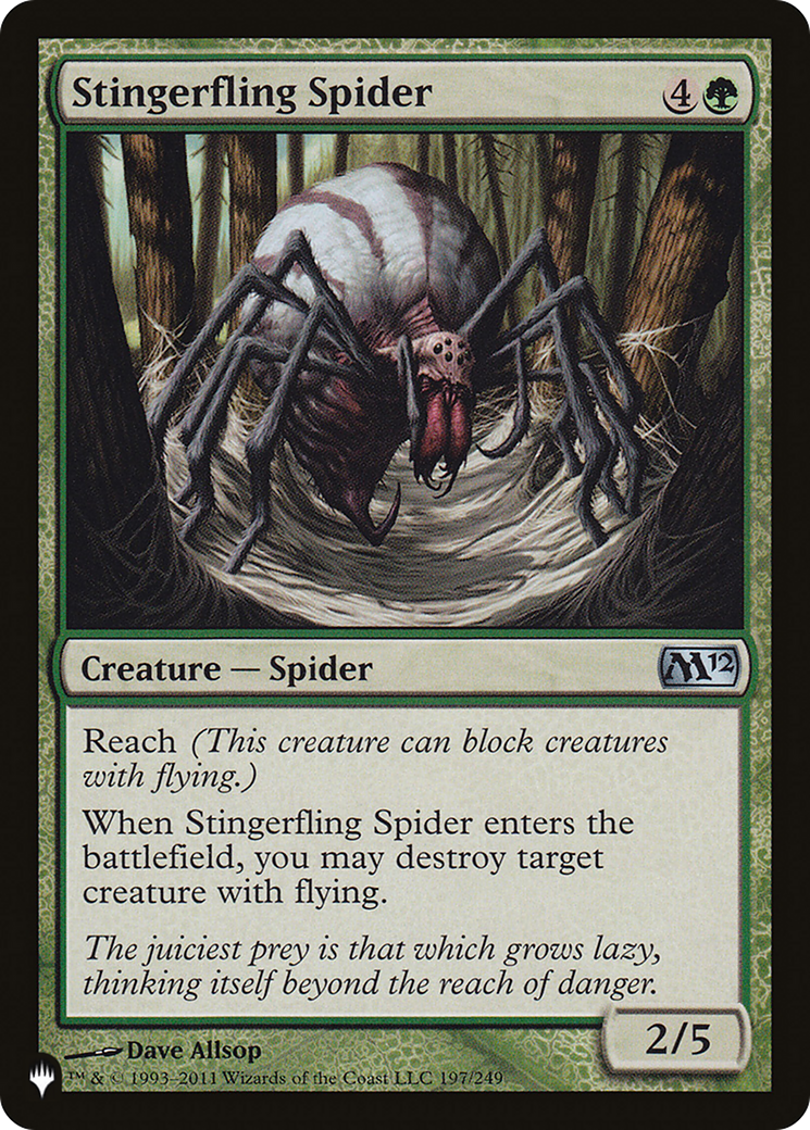 Stingerfling Spider [The List Reprints] | I Want That Stuff Brandon