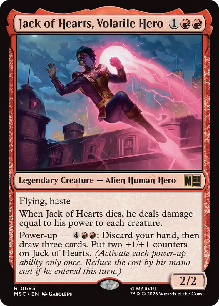 Jack of Hearts, Volatile Hero [Marvel Super Heroes Commander] | I Want That Stuff Brandon