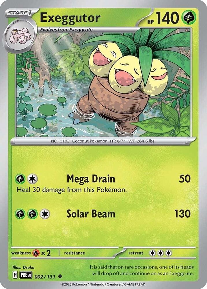 Exeggutor (002/131) [Scarlet & Violet: Prismatic Evolutions] | I Want That Stuff Brandon