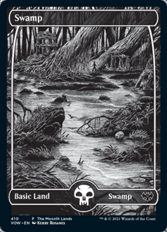 Swamp (The Moonlit Lands) (Foil Etched) [Innistrad: Crimson Vow Promos] | I Want That Stuff Brandon