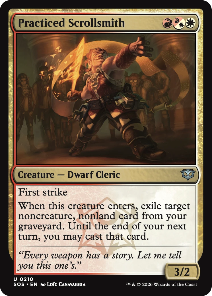 Practiced Scrollsmith [Secrets of Strixhaven] | I Want That Stuff Brandon
