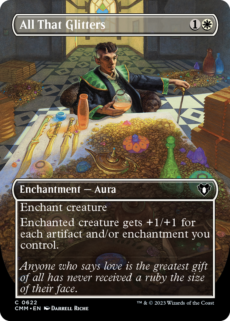 All That Glitters (Borderless Alternate Art) [Commander Masters] | I Want That Stuff Brandon