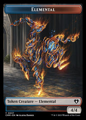 Soldier // Elemental (0037) Double-Sided Token [Commander Masters Tokens] | I Want That Stuff Brandon