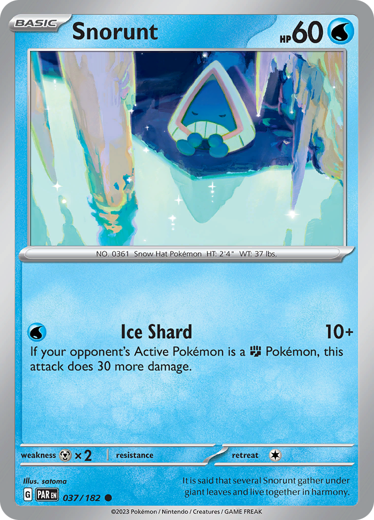 Snorunt (037/182) [Scarlet & Violet: Paradox Rift] | I Want That Stuff Brandon