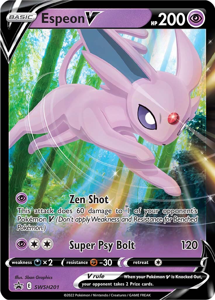 Espeon V (SWSH201) [Sword & Shield: Black Star Promos] | I Want That Stuff Brandon