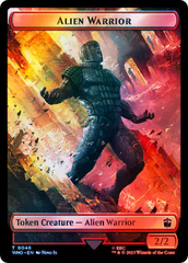 Dalek // Alien Warrior Double-Sided Token (Surge Foil) [Doctor Who Tokens] | I Want That Stuff Brandon