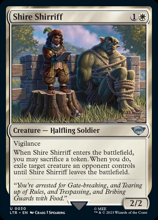 Shire Shirriff [The Lord of the Rings: Tales of Middle-Earth] | I Want That Stuff Brandon