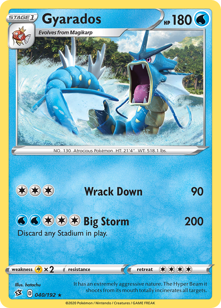 Gyarados (040/192) [Sword & Shield: Rebel Clash] | I Want That Stuff Brandon