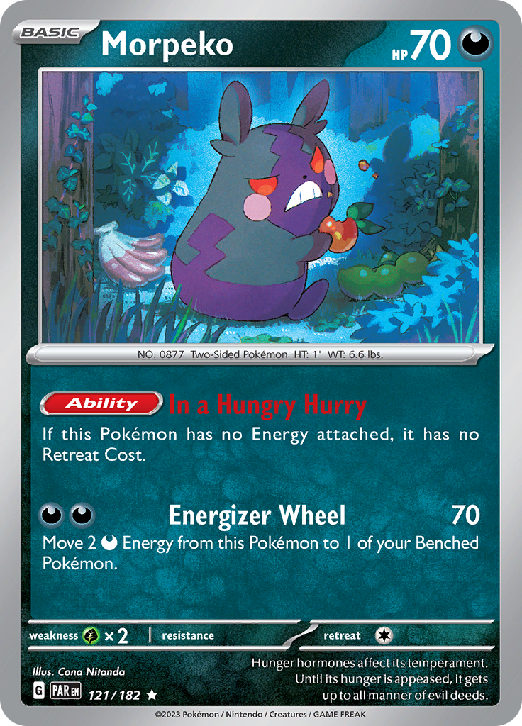 Morpeko (121/182) [Scarlet & Violet: Paradox Rift] | I Want That Stuff Brandon