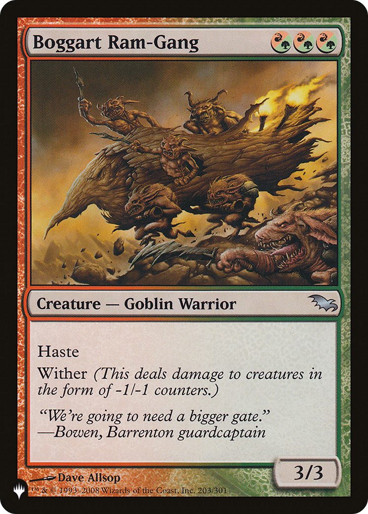 Boggart Ram-Gang [The List Reprints] | I Want That Stuff Brandon