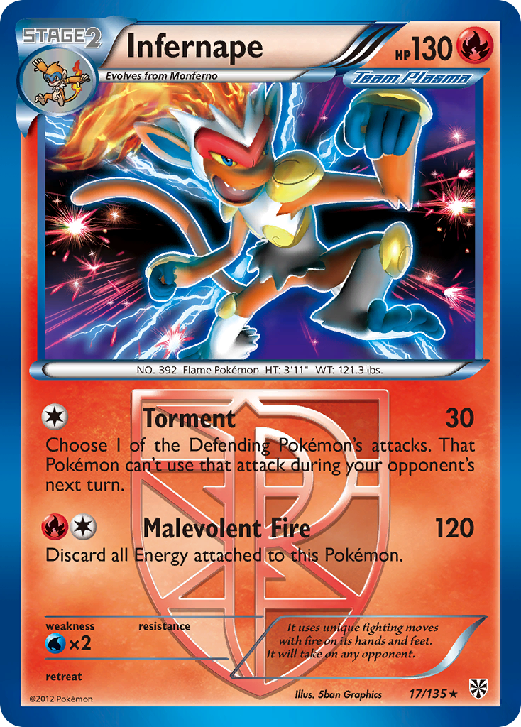 Infernape (17/135) [Black & White: Plasma Storm] | I Want That Stuff Brandon