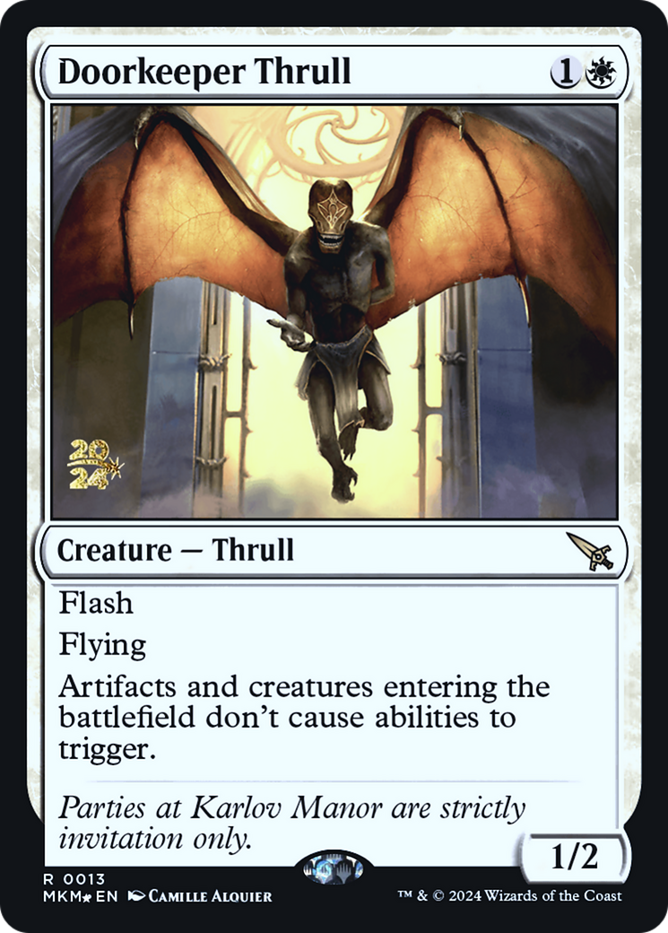 Doorkeeper Thrull [Murders at Karlov Manor Prerelease Promos] | I Want That Stuff Brandon