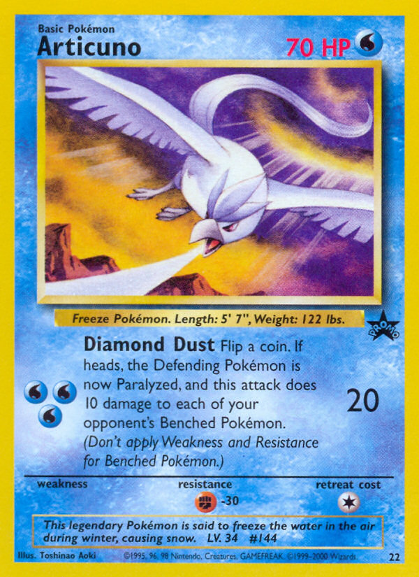 Articuno (22) [Wizards of the Coast: Black Star Promos] | I Want That Stuff Brandon