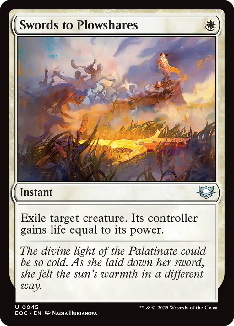 Swords to Plowshares [Edge of Eternities Commander] | I Want That Stuff Brandon