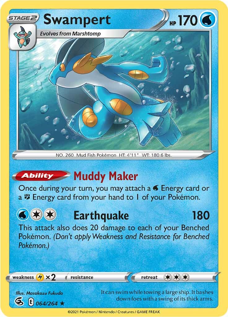 Swampert (064/264) [Sword & Shield: Fusion Strike] | I Want That Stuff Brandon